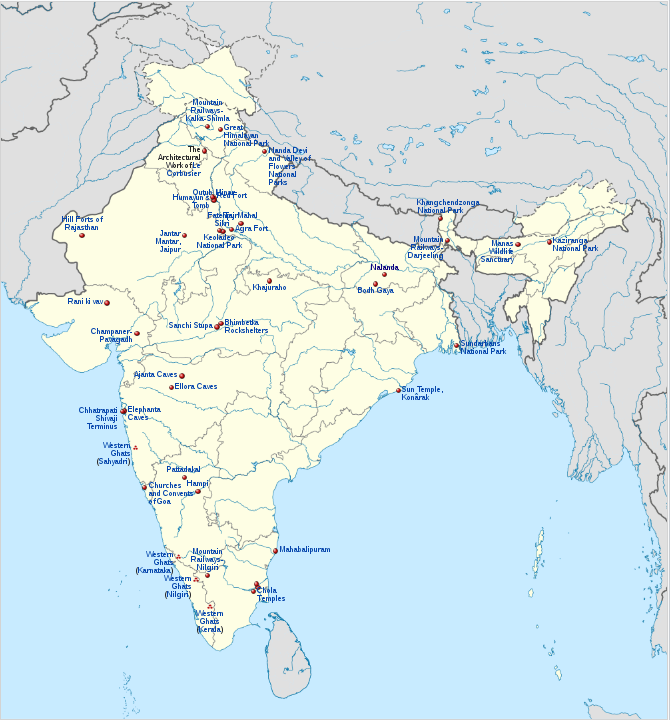 List of World Heritage Sites in India