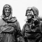 Sherpa Tenzing Norgay of Darjeeling and Edmund Hillary of New Zealand