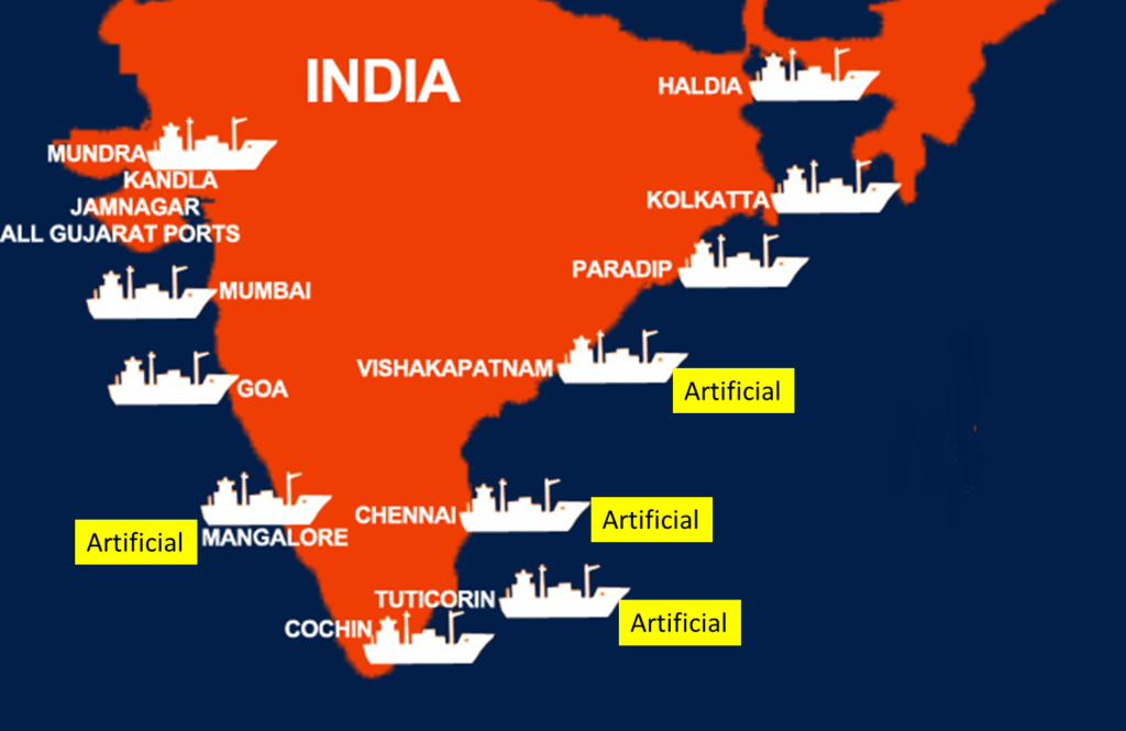 Major Seaports in India