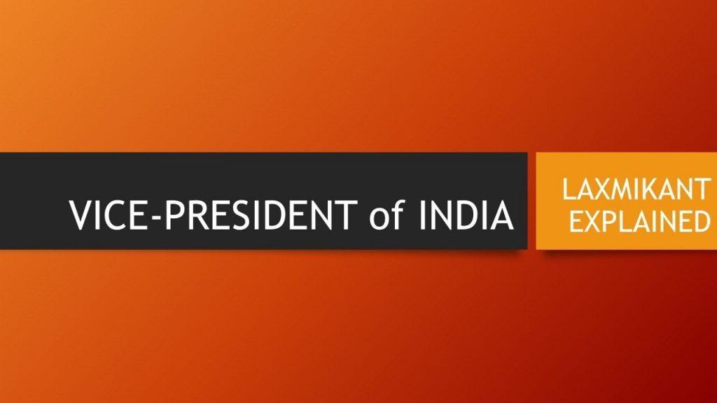 Vice President-indian-polity