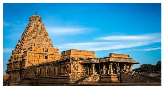 The Grand Temple of Tanjavur, known as Rajarajisvaram and Brihadishvarar Temple, stands as an outstanding example of Chola architecture, painting, sculpture and iconography.  