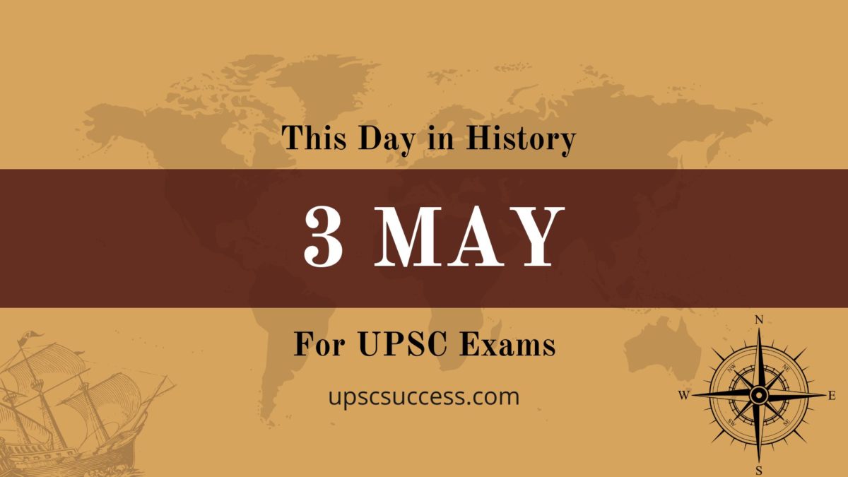 03 May - This Day in History