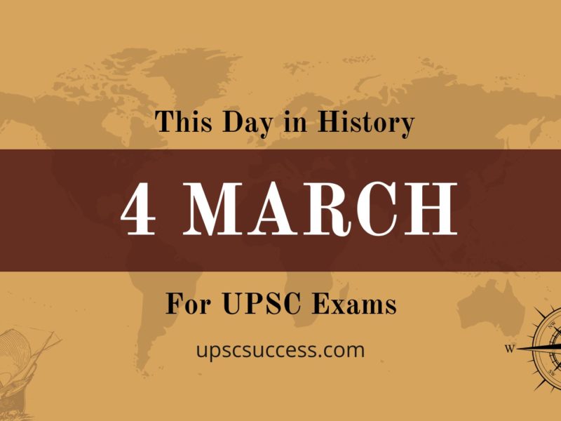 4 March - This Day in History