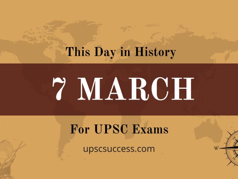 07 March - This Day in History