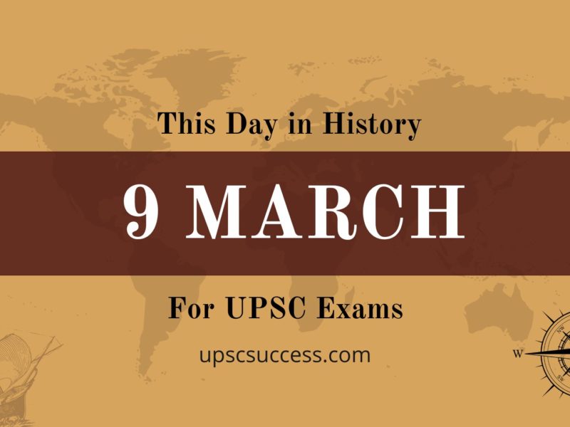 09 March - This Day in History