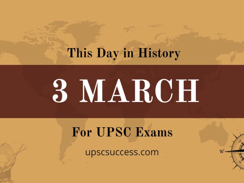 03 March - This Day in History