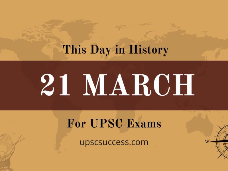 21 March – This Day in History