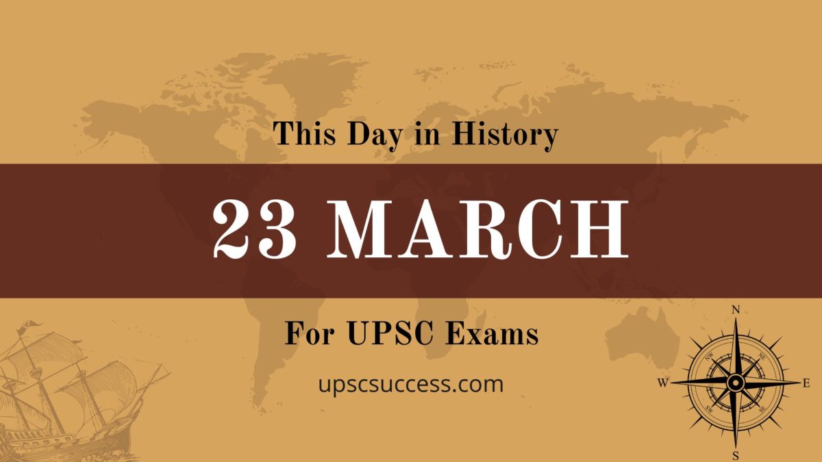 23 March - This Day in History