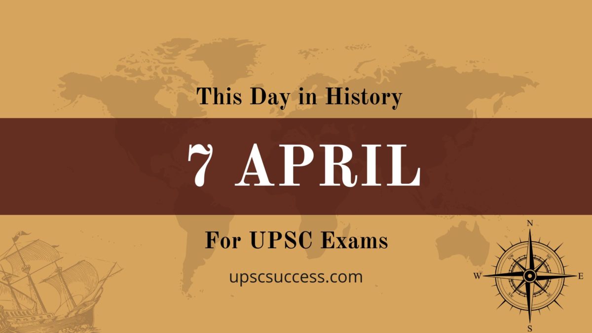 07 April - This Day in History