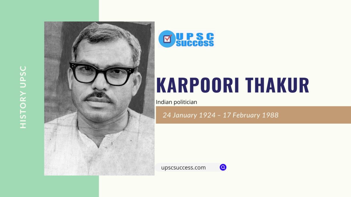 Karpoori Thakur: Champion of Social Justice and Recipient of the Bharat Ratna