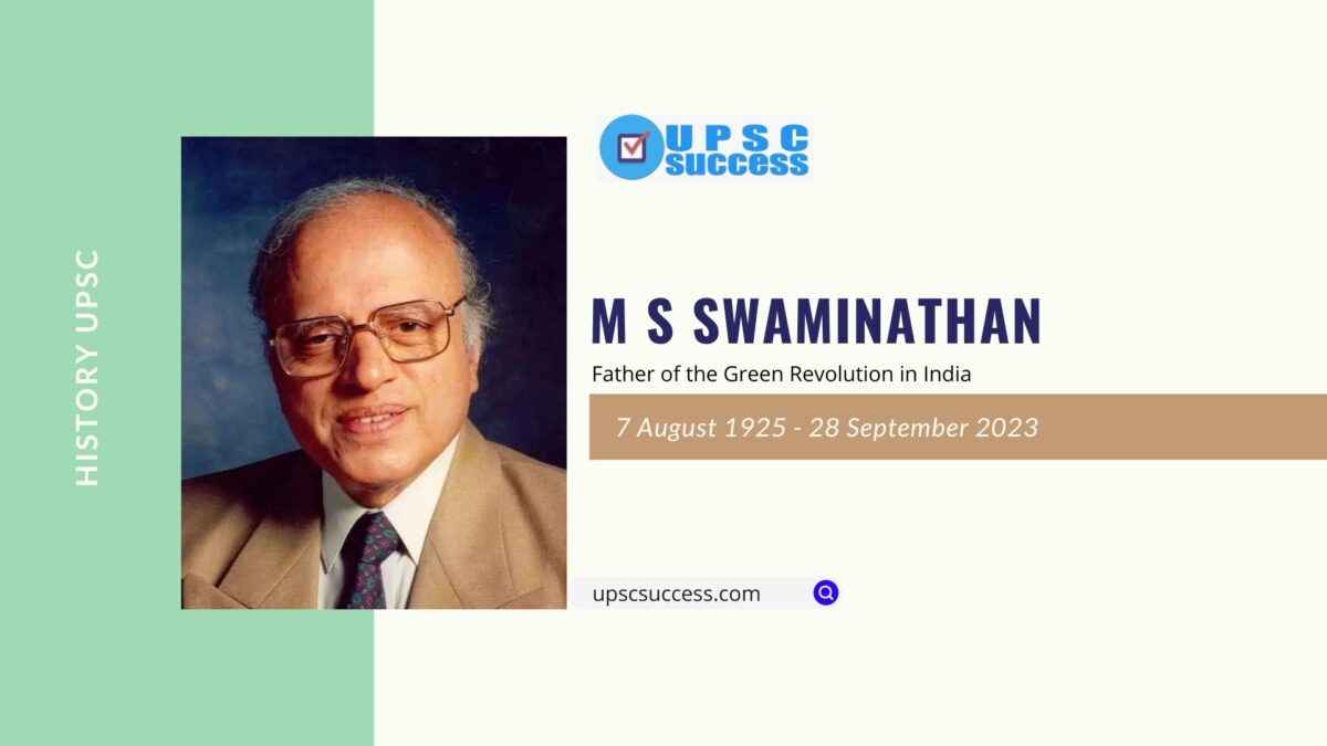 M.S. Swaminathan: Pioneering the Green Revolution in India