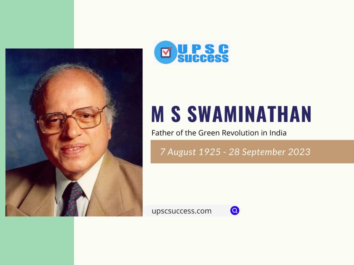 M.S. Swaminathan: Pioneering the Green Revolution in India